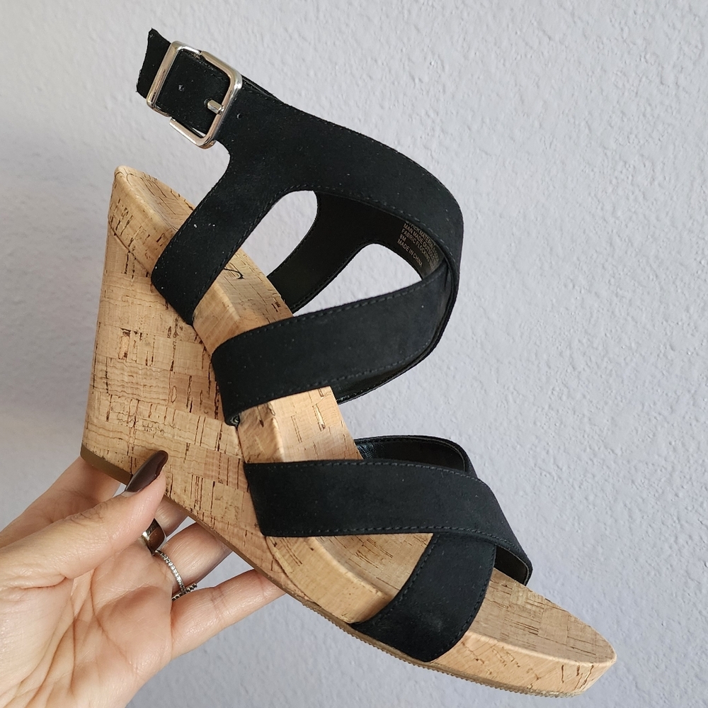INC Round Toe Wedge Slingback Sandal